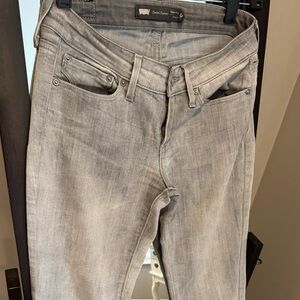 Levi's Jeans Demi Curve Modern Rise Straight Leg Stretchy 24 | 00 Gray